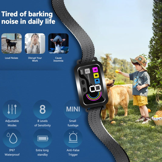Suministros antiladridos para mascotas, adiestrador de perros con pantalla a Color, para detener la corteza