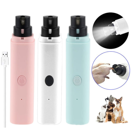 Amoladora de uñas totalmente automática para mascotas con luz LED