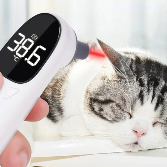 Termómetro digital para orejas de mascotas ELOFS EF-07, termómetro infrarrojo preciso para animales, para perros y gatos