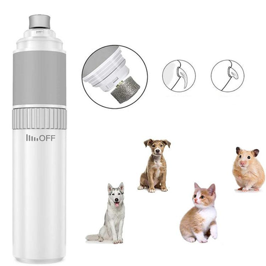 Rechargeable Pet Nail Trimmer with Stepless Speed Safe Painless Grooming Tool for Dogs Cats, PFS111L With Light Model, PFS111